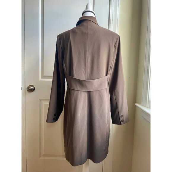 Jones New York Taupe Car Coat with Removable Liner - Size M - Picture 3 of 8